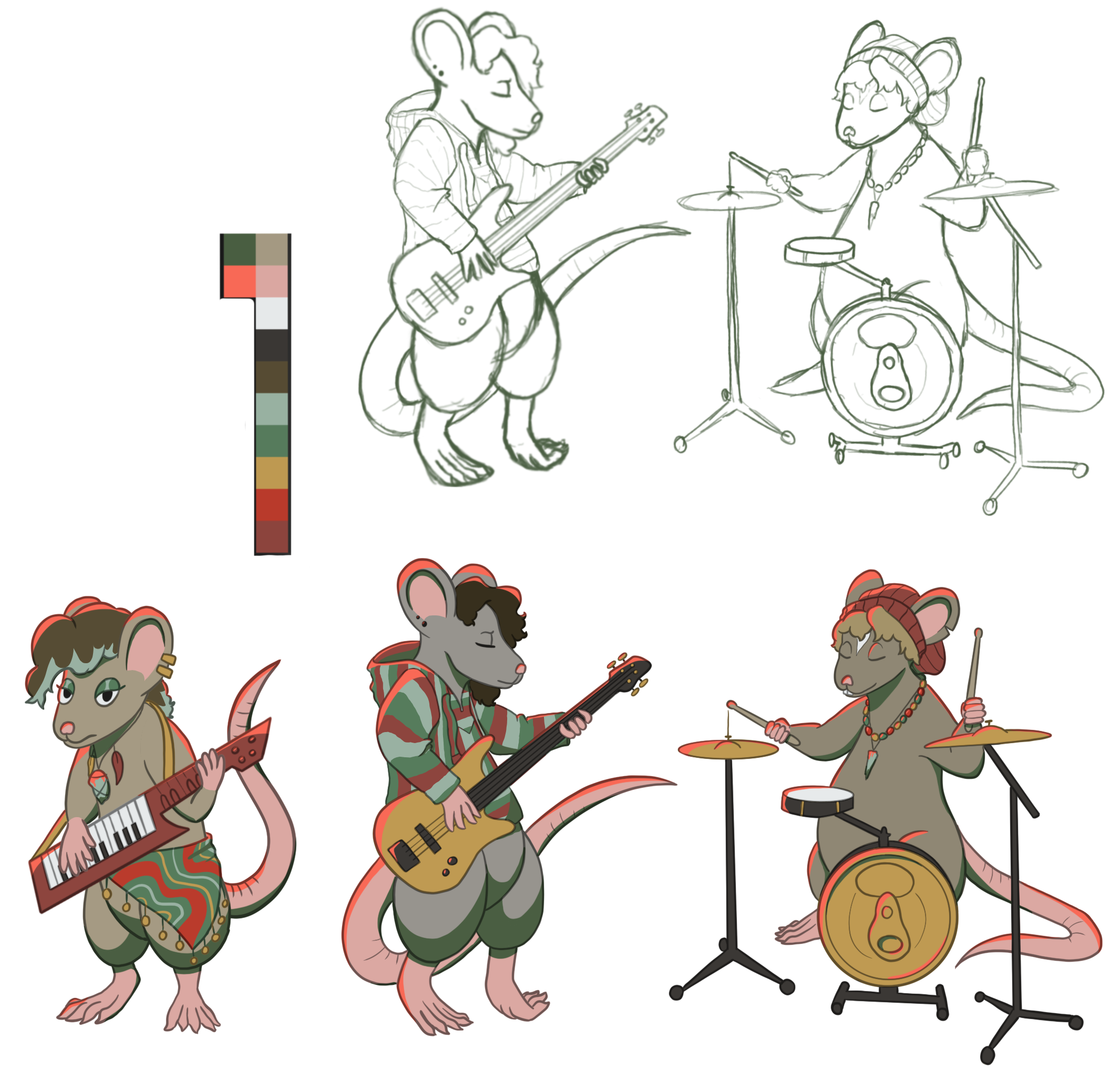 Rat band concept art